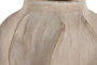 DKD Home Decor Jarrón de Gres Ondas Desgastado Beige