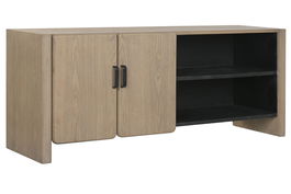 DKD Home Decor Mueble TV Sixties Marron 140 x 38 x 56 cm