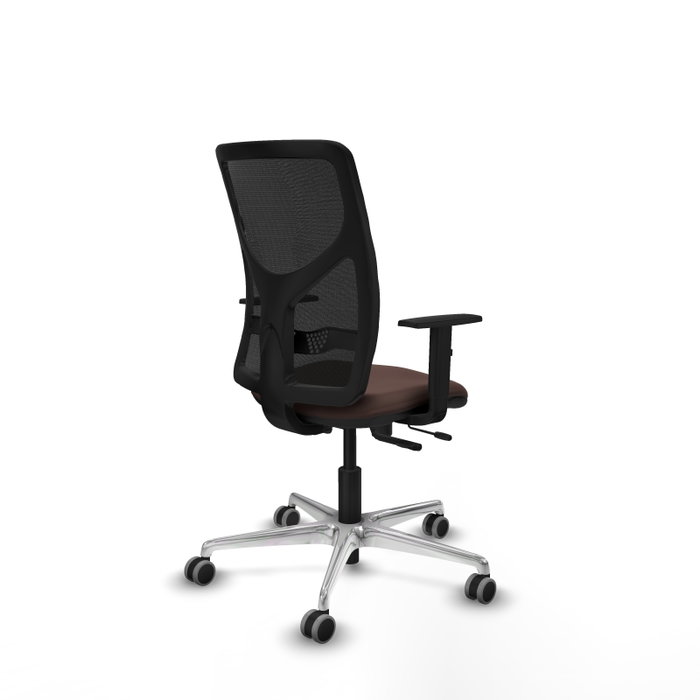 PIQUERAS Y CRESPO Silla de oficina Motilla con mecanismo Sincro/Traslack, Marrón oscuro y Negro PIQUERAS Y CRESPO Silla de oficina Motilla con mecanismo Sincro/Traslack, Marrón oscuro y Negro