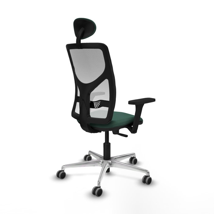 PIQUERAS Y CRESPO Silla de oficina Motilla con Mecanismo Sincro, Verde botella y Blanco PIQUERAS Y CRESPO Silla de oficina Motilla con Mecanismo Sincro, Verde botella y Blanco