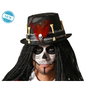 Atosa Sombrero Catrina Negro con Esqueletos y Plumas