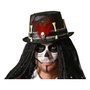 Atosa Sombrero Catrina Negro con Esqueletos y Plumas