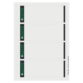 LEITZ Etiquetas autoadhesivas 1685/2 gris - 100 unidades