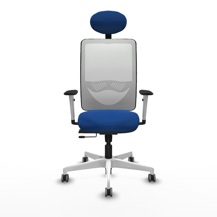PIQUERAS Y CRESPO Silla de oficina Zulema Azul y Blanco