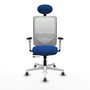 PIQUERAS Y CRESPO Silla de oficina Zulema Azul y Blanco