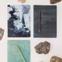 MIQUELRIUS Cuaderno de notas Stone Paper A5 Negro con estampado de piedras