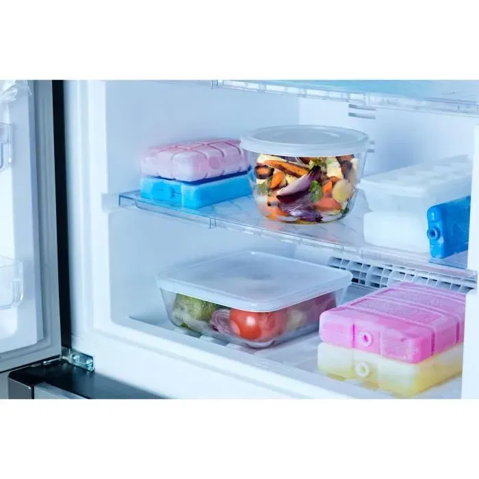 Pyrex Juego de 8 Recipientes para Guardar Alimentos Cook & Freeze Rectangular de Vidrio con Tapa Especial para Congelador Pyrex Juego de 8 Recipientes para Guardar Alimentos Cook & Freeze Rectangular de Vidrio con Tapa Especial para Congelador