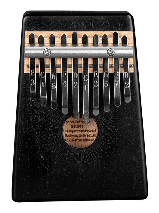 Sela Kalimba de Caoba 10 pulgadas Negra Sela Kalimba de Caoba 10 pulgadas Negra