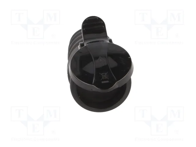 PAWBOL Tomacorriente de alimentación AC Hembra 2P+PE 16A Negro PAWBOL Tomacorriente de alimentación AC Hembra 2P+PE 16A Negro