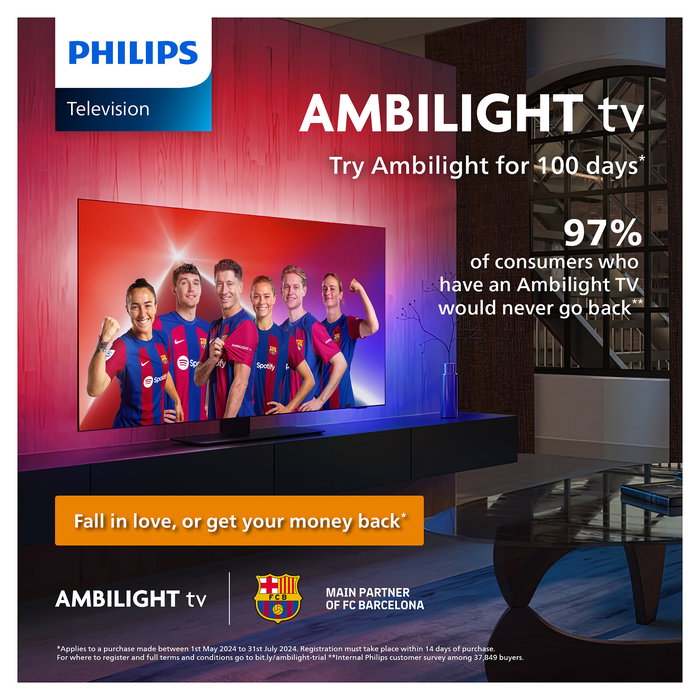 Philips 50PUS8309/12 Smart TV 4K Ultra HD 50" 127 cm LED HDR10+ Ambilight Negro con Titan OS, Wi-Fi y Control por Voz