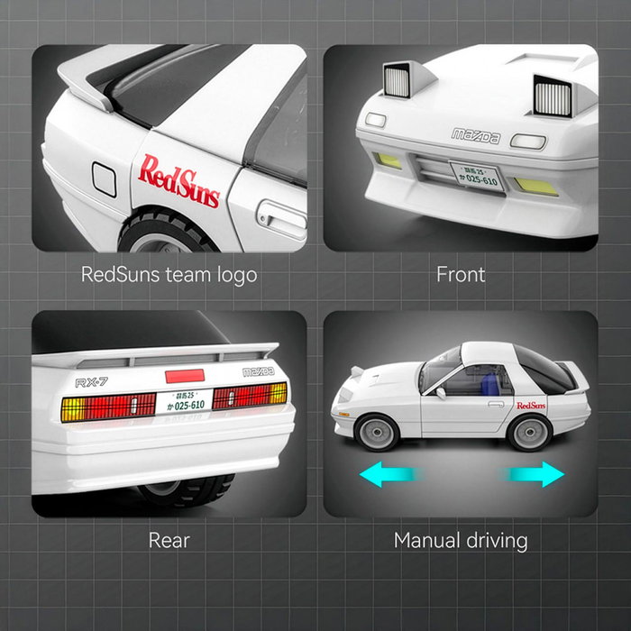 DEQUBE Mazda RX7-FC Blanco 66 piezas DEQUBE Mazda RX7-FC Blanco 66 piezas