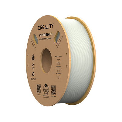 Creality Filamento PLA Blanco Hyper 1 kg - Filamento para Impresora 3D 1.75 mm, Rollo de 1 kg, PLA Blanco Creality
