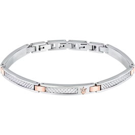 Maserati JM423AVD23 Pulsera de Acero Inoxidable Gris