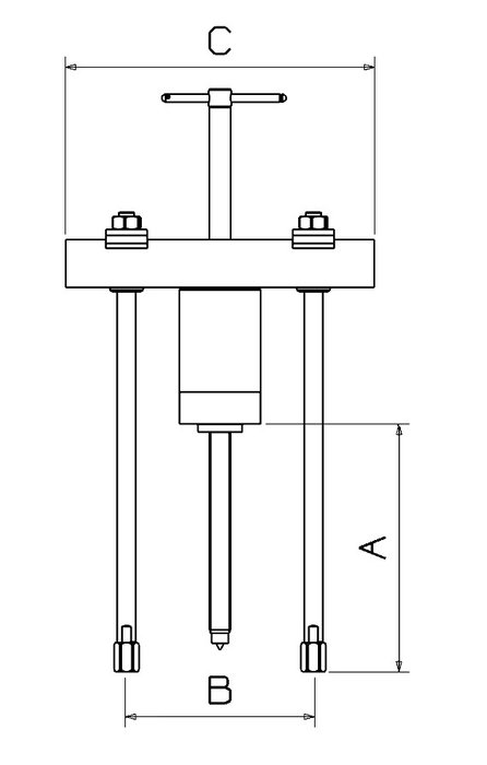 Extractor Hidráulico Forza 250X345 Parte Mecánica