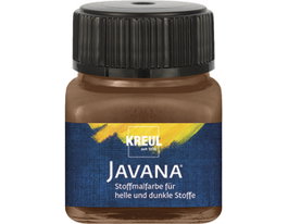 Kreul Pintura para textil opaca marrón 20ml JAVANA TEX