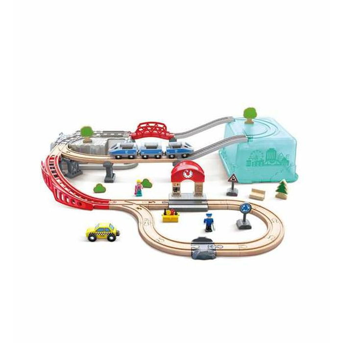Hape Juego de Bloques de Construcción Tren de Ciudad