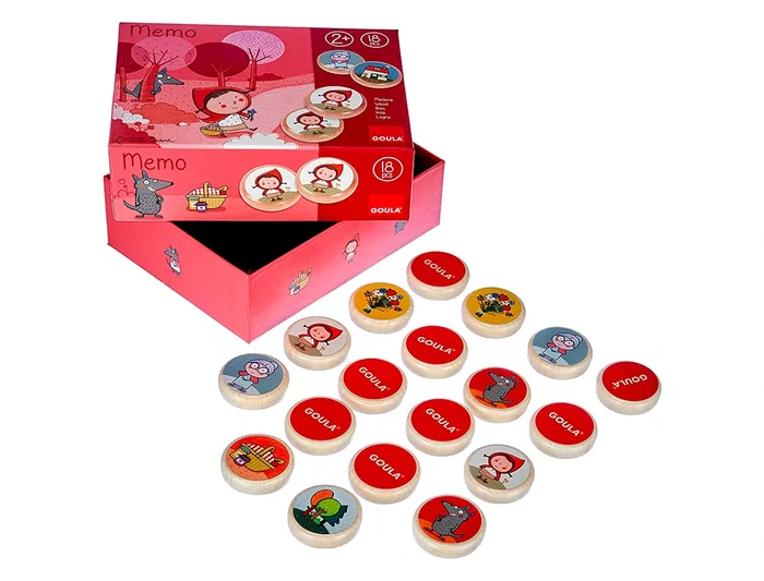 Goula Juego Didáctico Memo Caperucita Roja Juego de Memoria con Personajes de Madera Goula Juego Didáctico Memo Caperucita Roja Juego de Memoria con Personajes de Madera