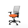 PIQUERAS Y CRESPO Silla de oficina Haches Naranja y Blanco