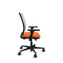 PIQUERAS Y CRESPO Silla de oficina Haches Naranja y Blanco