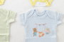 DKD Home Decor Set de 3 Bodies Bebé Amarillo Verde 1 x 34 x 24 cm