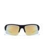 Hawkers Gafas de Sol BAT Unisex Deportivas Montura Nylon Filtro UV400 Negro Amarillo