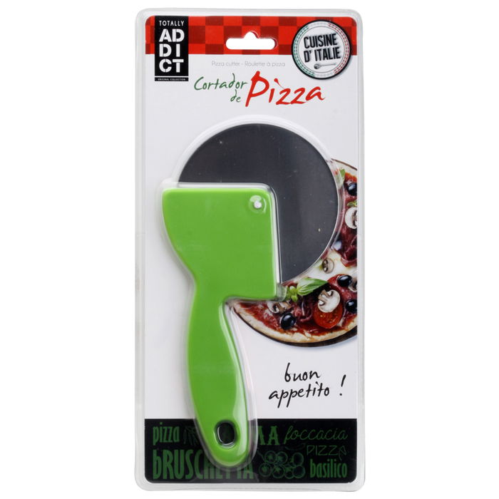 Totally Addict Cortador Pizza Inox Mango Plástico Diámetro 9,5 cm