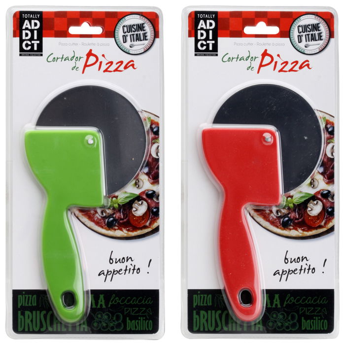 Totally Addict Cortador Pizza Inox Mango Plástico Diámetro 9,5 cm