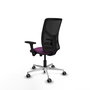 PIQUERAS Y CRESPO Silla de oficina Motilla con mecanismo Sincro/Traslack, Morado y Negro