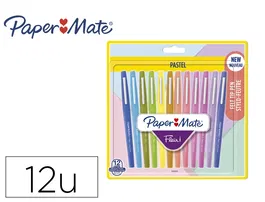 Papermate Rotulador Flair Punta de Fibra Blister 12 Unidades Colores Surtidos