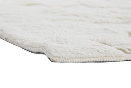 DKD Home Decor Alfombra Crudo Lana Algodón Poliéster 140 x 200 cm