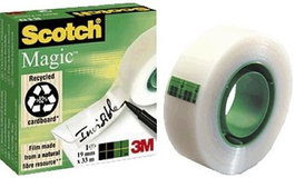 Scotch Pack 12 rollos de cinta mágica invisible 12 mm x 33 m