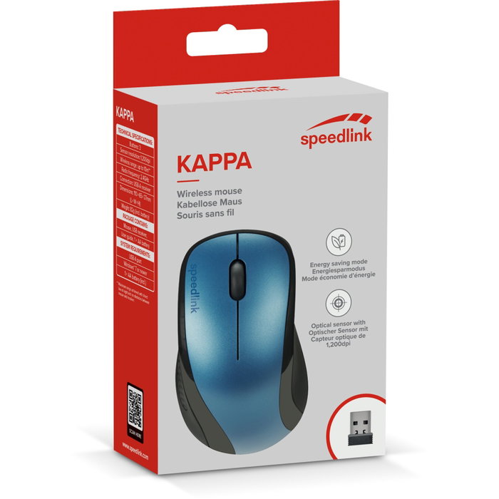 Speedlink KAPPA Ratón Inalámbrico Azul Speedlink KAPPA Ratón Inalámbrico Azul