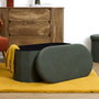 Home Deco Factory Banco-puf Plegable Jules Verde