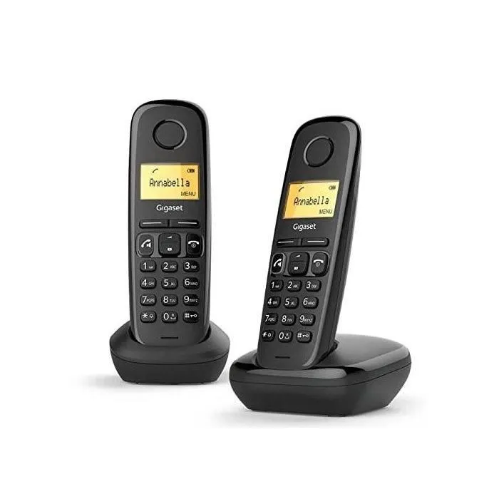 Gigaset A270 Duo Black sin contestador Teléfono Inalámbrico DECT Gigaset A270 Duo Black sin contestador Teléfono Inalámbrico DECT