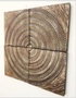 DKD Home Decor Set de 4 Decoraciones de Pared Circulares Doradas