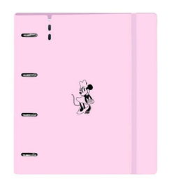 Carpeta de anillas Minnie Mouse Naive Rosa 27 X 32 X 4 cm