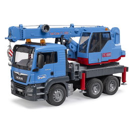 Bruder MAN TGS Camión grúa Azul 1:16