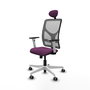 PIQUERAS Y CRESPO Silla de oficina Motilla con mecanismo Sincro, Morado y Gris
