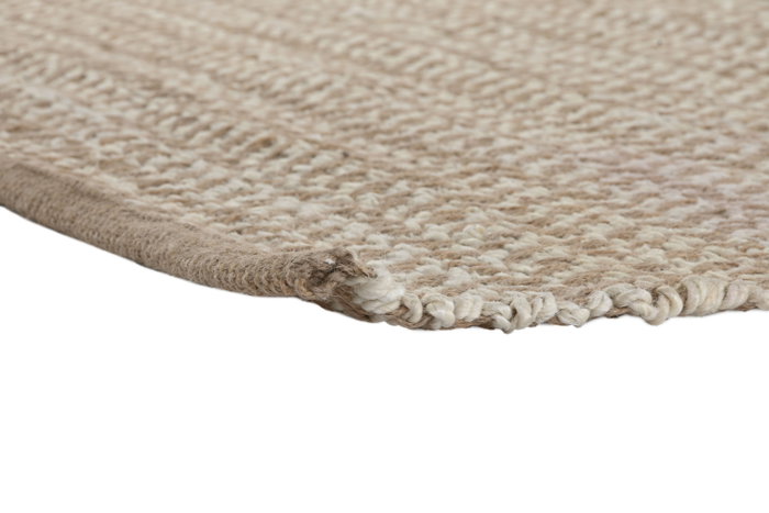 DKD Home Decor Alfombra de Yute 120x180 cm Natural y Blanco