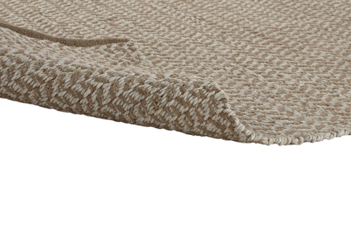 DKD Home Decor Alfombra de Yute 120x180 cm Natural y Blanco