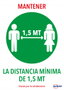 Avery Señal Adhesiva Mantener Distancia Mínima de 1,5 m DIN A4 (Pack de 2)