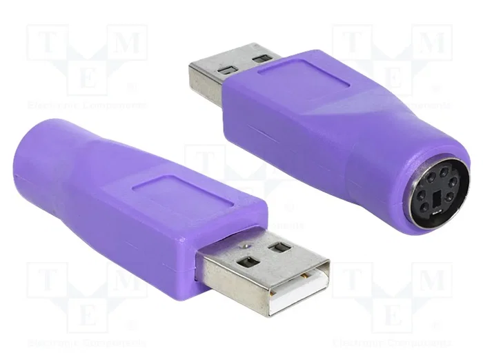 DeLOCK 65461 Adaptador USB Tipo-A Macho a PS/2 Hembra Violeta DeLOCK 65461 Adaptador USB Tipo-A Macho a PS/2 Hembra Violeta