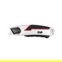WEDO 78 837 Cutter de Seguridad, Cuerpo de Metal, Aleación de Zinc, Negro/Rojo/Plata, 16.6 cm