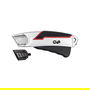 WEDO 78 837 Cutter de Seguridad, Cuerpo de Metal, Aleación de Zinc, Negro/Rojo/Plata, 16.6 cm