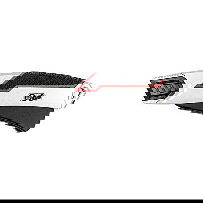 WEDO 78 837 Cutter de Seguridad, Cuerpo de Metal, Aleación de Zinc, Negro/Rojo/Plata, 16.6 cm