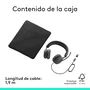 Logitech Zone Wired 2 Auriculares con Cable Diadema USB-C/USB-A para Llamadas y Música con Cancelación Activa de Ruido (ANC)