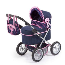 Reig Coche Muñecas Trendy Azul Marino 67x67x41 cm