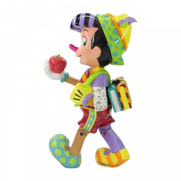 Enesco Figura Decorativa de Colección Disney Pinocho by Britto, Romero Britto, Licencia Oficial Disney, 80 Aniversario