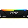 Kingston KF432C16BB2A/8 Memoria RAM FURY Beast RGB 8GB DDR4 3200MHz CL16 DIMM Negro, XMP Intel, Ready para AMD Ryzen