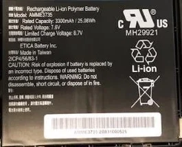 Zebra BTRY-ET5X-10IN3-02 Batería para ET51 y ET56